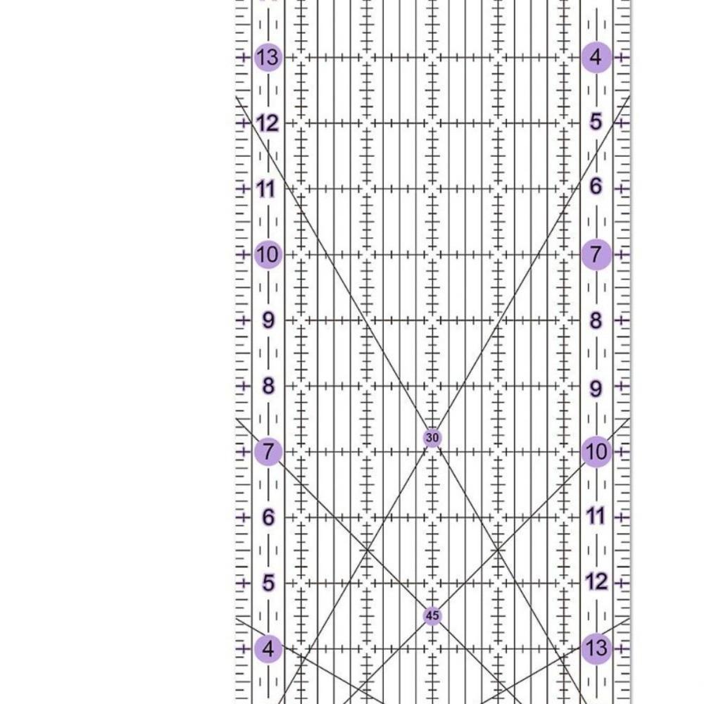 Drawing Tool Acrylic Material Patchwork Ruler Rectangle Drawing Sewing Rulers Patchwork Design Making Drawing Ruler Fabric Work