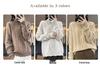 Women's High Neck Drop Shoulder Cashmere Sweater - Autumn/Winter New Arrival, Loose Slimming Knit Pullover