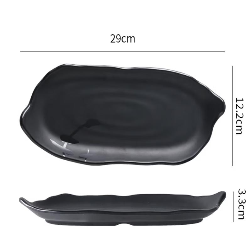 ZISIZ Melamine Divided Serving Dish