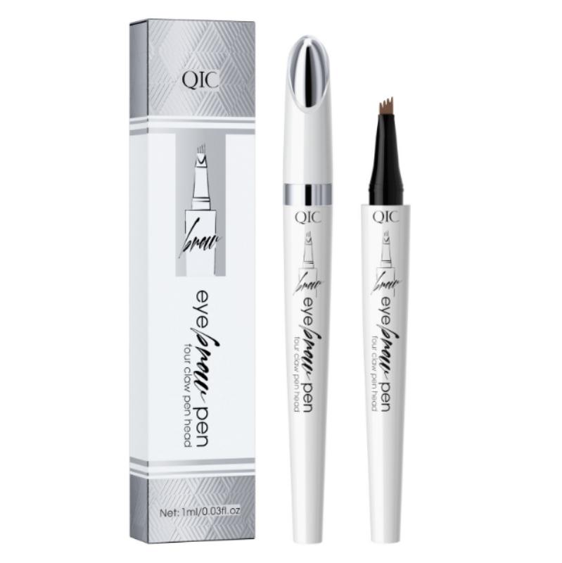 4 Headed Waterproof Eyebrow Pencil Smudge-Proof Long-Lasting Brow Pen for Precise Shaping Natural Look Women Eyebrow