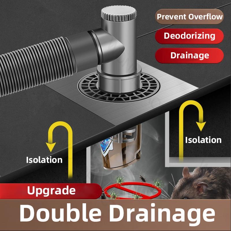 15x15 Washing Machine Floor Drain  Plumbing Sewer Drain Pipe Floor Drain Deodorant Core Plug Washing Machine Drain Cover Bed Bug