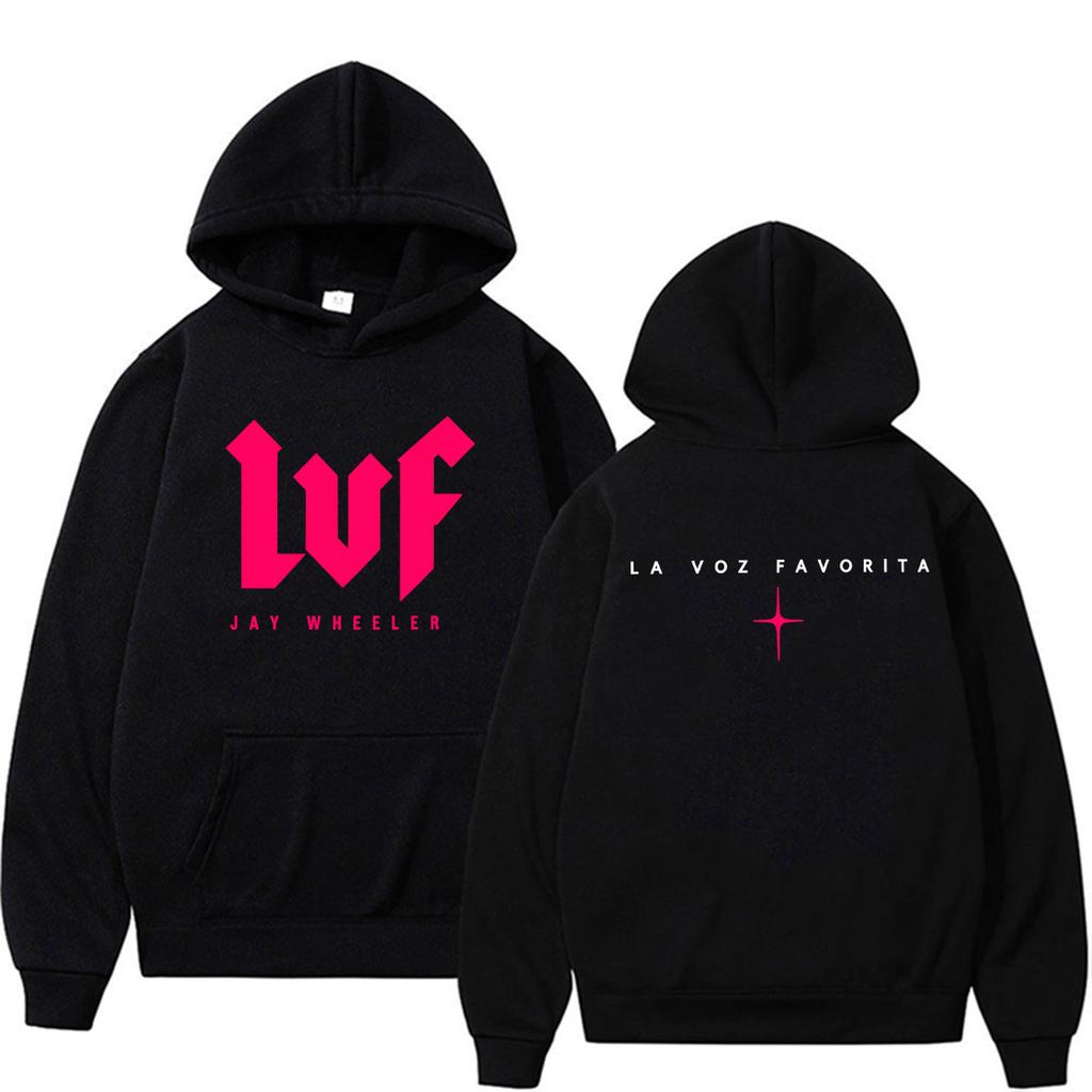 Unisex Woman'sRapper Jay Wheeler La Voz Favorita Tour New Album Hoodies Men's Harajuku Hip Hop Streetwear Sweatshirt Casual High Quality Hoody