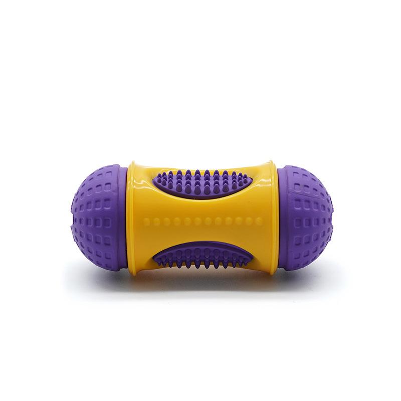 Natural Rubber Multi-functional Dog Toy for Leaking and Hiding Food, Teeth Grinding and Cleaning