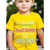 European sizes Boys' T-Shirt with The Phrase 'IF YOU THINK I'M AWESOME' Print in a Creative And Versatile Round Neck Design