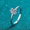 Dove Egg Oval Moissanite 925 Sterling Silver 1.0CT Diamond Ring Fashion Exquisite Woman Christmas Rings Premium Gift Jewelry