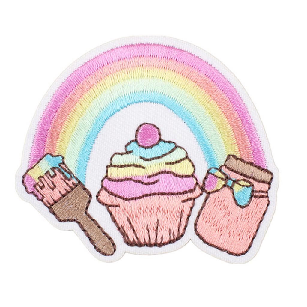 Embroidered Patches Flowers Repair Patches Iron On Patches Applique Patches Cartoon Bus Sew On Patches for Clothes Bag