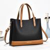 Fashionable Women's Shoulder Bag Hot Sale of The Season New Style Versatile Handbag PU Leather Large Capacity Female Tote Sac