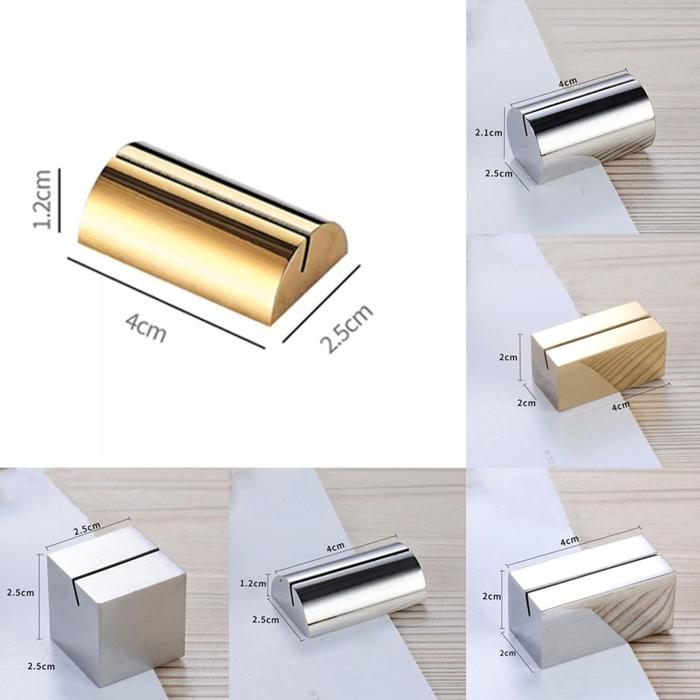 Solid Photo Picture Holder Clip Geometric Shape Menu Sign Holder  Wedding Party