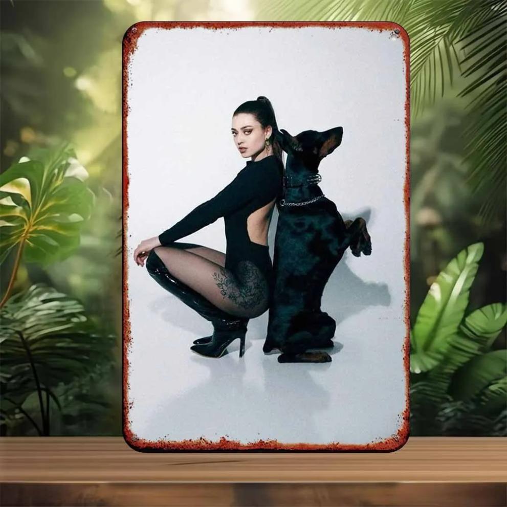 Vintage Dog Metal Tin Sign Retro Wall Decor for Bedroom Bar Garage Outdoor