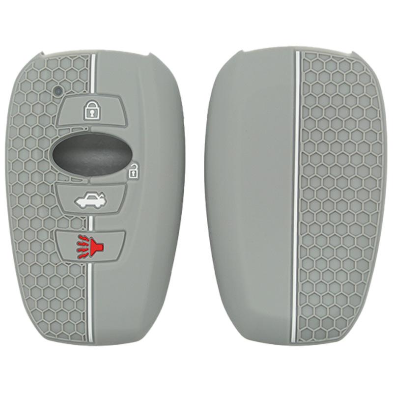 Subaru Outback Four-Button Remote Silicone Key Cover - Deep Forest Pattern