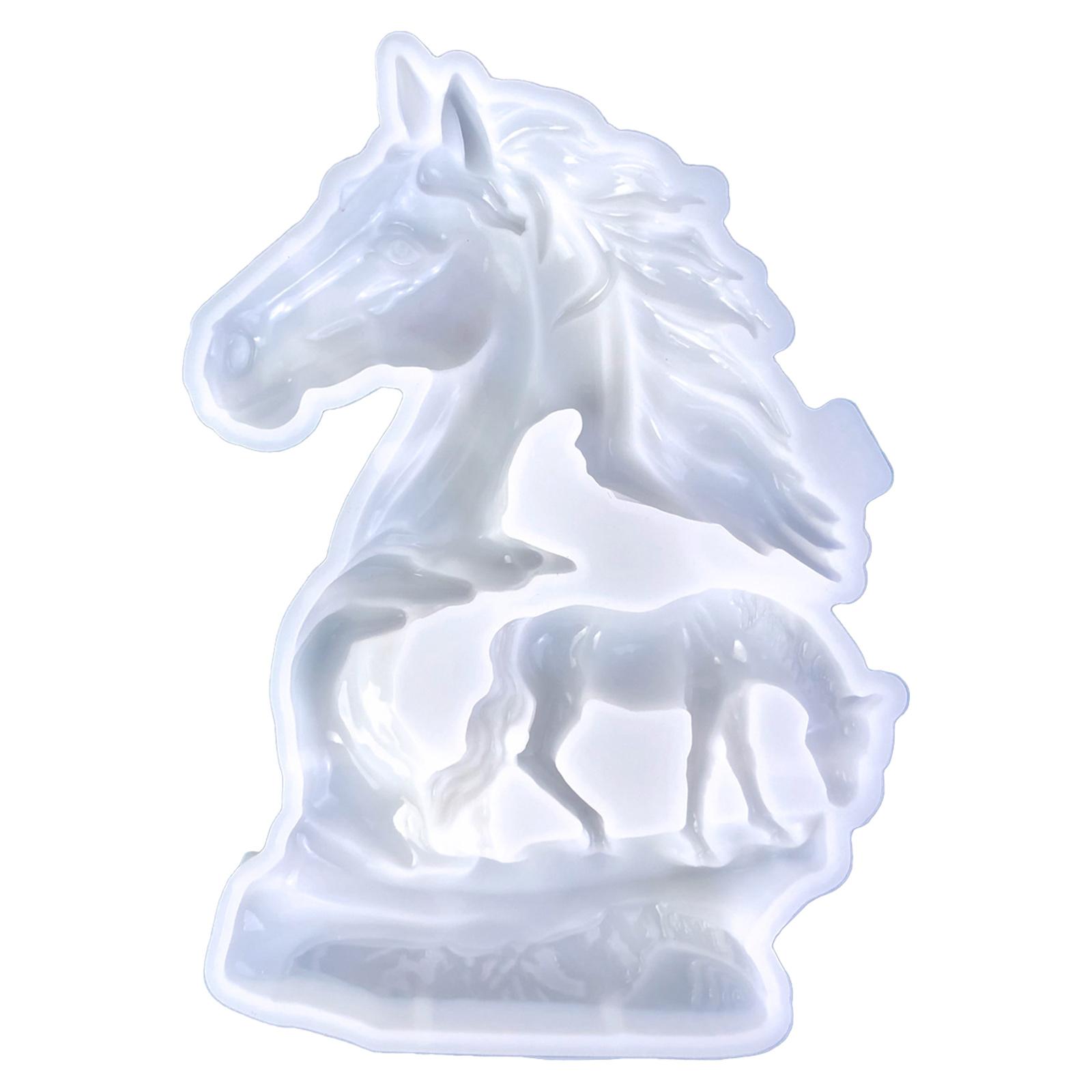 

Стильная силиконовая форма для отливки скульптур лошадей, форма для изготовления статуэток лошадей, формы для изготовления украшений ручной работы, подарки прозрачный