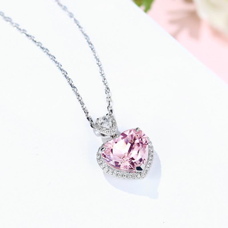 BELLA BOX Neue Koreanische Stil Temperament Vielseitig Rosa Anhänger frauen Mode Schlüsselbein Halskette Für Frauen Charme Hochzeit Engagement