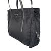 PRADA Triangular logo Tote Bag black Women used