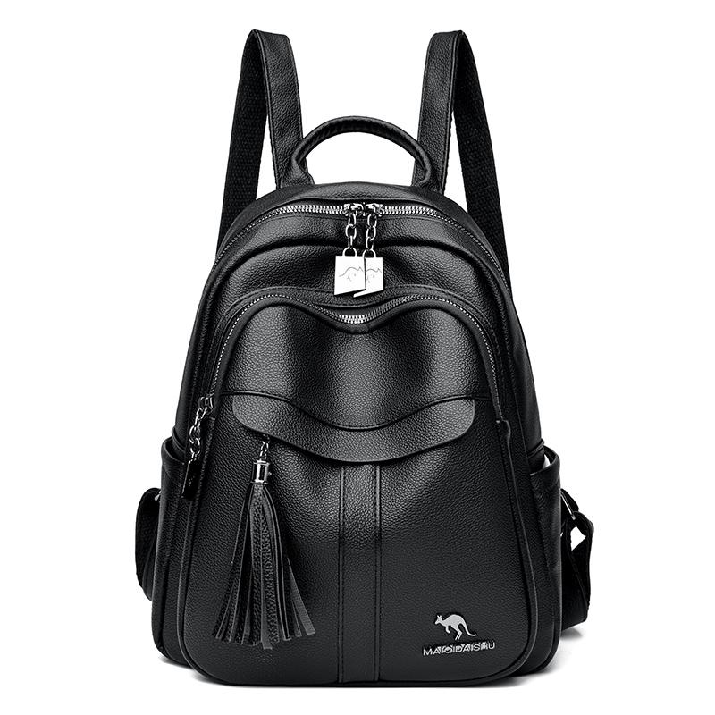 

Контрастные цветные рюкзаки для женщин, большая вместимость, школьные сумки для подростков, водонепроницаемый ПУ кожаный дорожный рюкзак для девочек, рюкзак