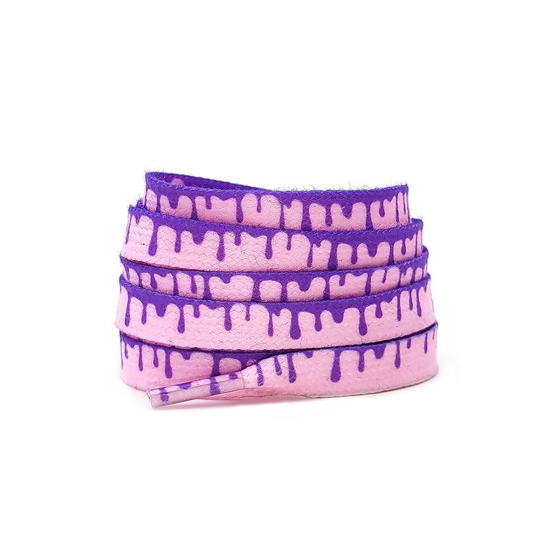 Ice Cream Shoelaces for Sneakers Mandarin Duck Powder Green Shoe Laces Flowing Shoelace Colorful Flower Ins Shoes Strings