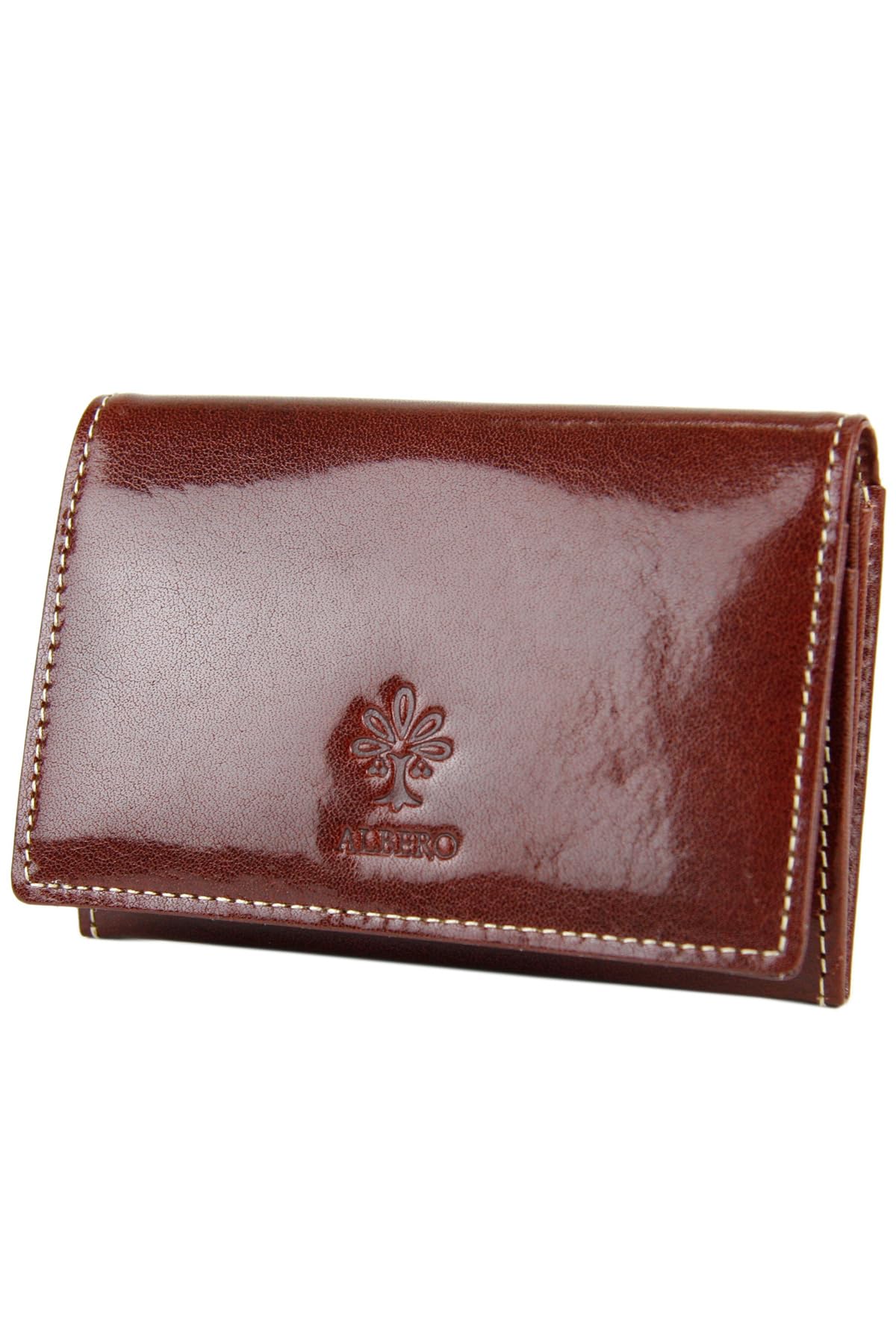 

Business Card Holder Leather 6502 OLD MADRAS Old Madras Series Burgundy [Albero] AL-6502-22