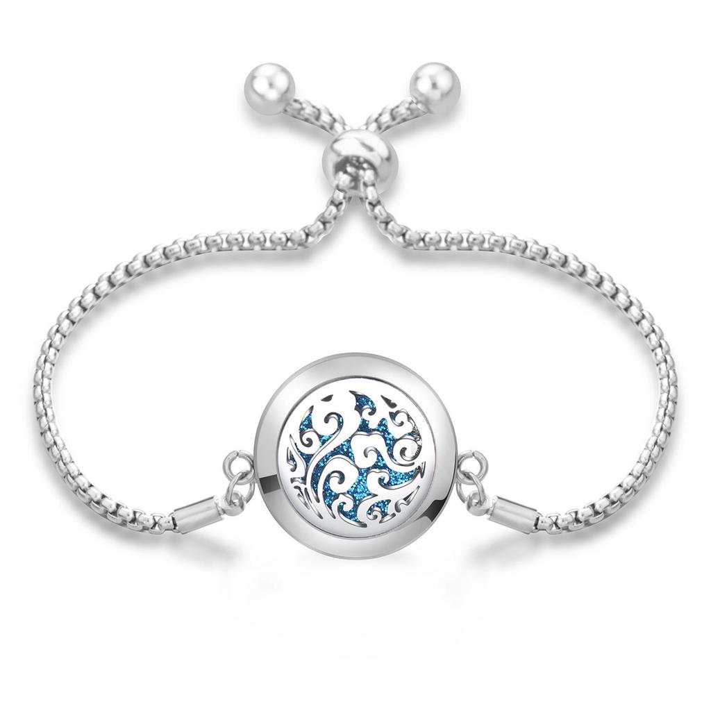 Women's Openable Titanium Steel Essential Oil Diffuser Bracelet