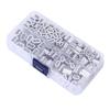 180pcs Universal Fit Aluminum Crimping Loop Sleeve Kit 6‑Size Wire Rope Cable Crimping Sleeve Kit Universal Application