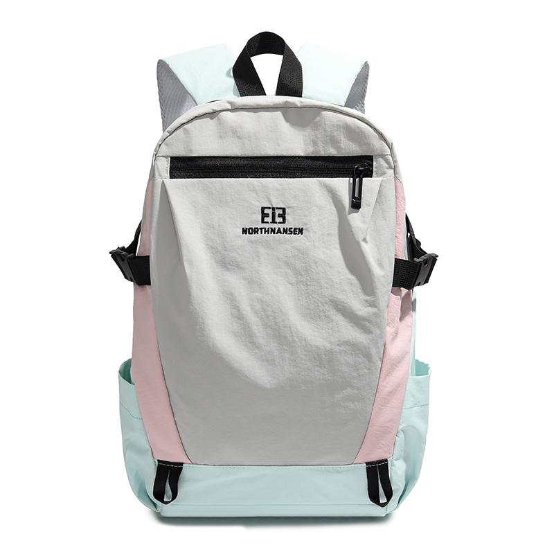 Color Block Outdoor Backpack Unisex Sports Backpack Lightweight Travel Backpack