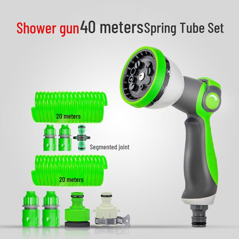 Teleskopická vysokotlaká vodní hadice a multifunkční tryska pro mytí aut a domácí použití