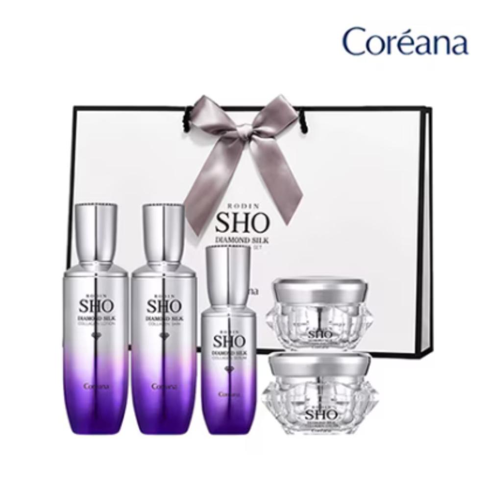 Coreana / Rodin Sho Diamond Silk Collagen 5pcs Set / Lifting & Glow / Made in Korea
