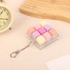 9 Taster Firkantede Tastaturtaster Nøkkelring Fidget Leke Fest Stresslindring DIY Tastaturtaster Leke Tastaturhetter Fingerknapp Fidget