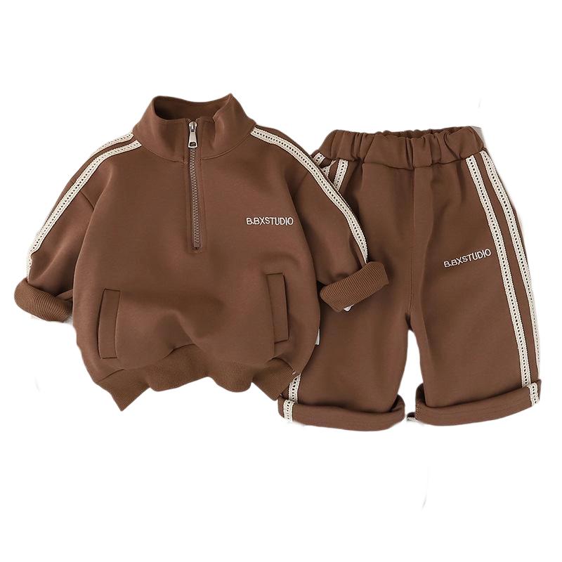 Kids Casual Long-Sleeve Set, Comfortable Daily Wear Outfits