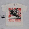 Retro Rodeo Bullenreiter 90er Jahre Western Grafikshirt, Vintage Cowboy Rodeo T-Shirt