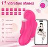 Bærbar truse APP Fjernkontroll Vibratorer Voksen Sexleketøy for Kvinner Klitoris Mini Egg Kule Sommerfugl Vibrator Leketøy G-punkt Dildo Vagina Stimulator