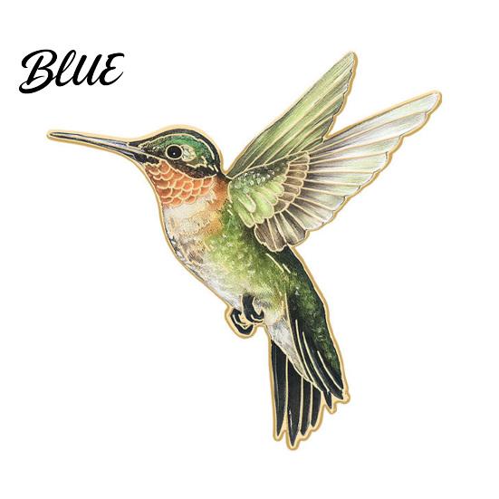 Hummingbird Gift Idea Badge Hard Enamel Rubber Backing Pin Jackets