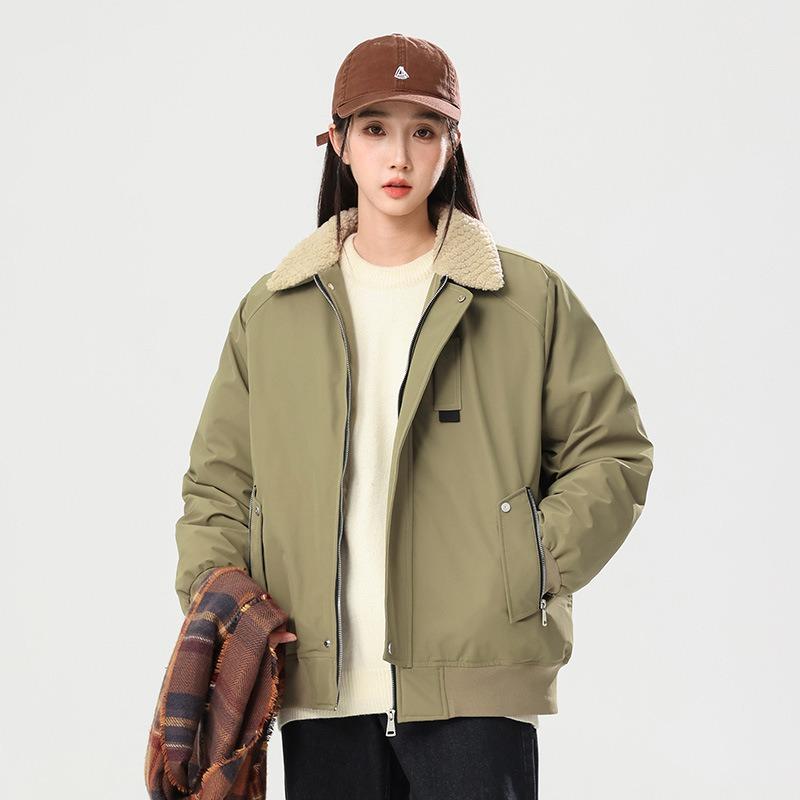New Fur Collar Jacket Cotton-padded Clothes Baita Tide Brand Couple Loose Padded Warm Jacket Neutral Padded Jacket