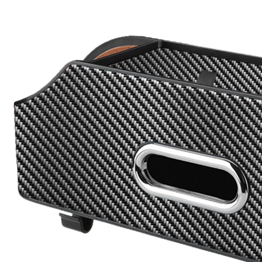 Car Seat Back Organizer Tissue Box Phone Holder Universal Travel Keep Tidy Detachable with Hooks