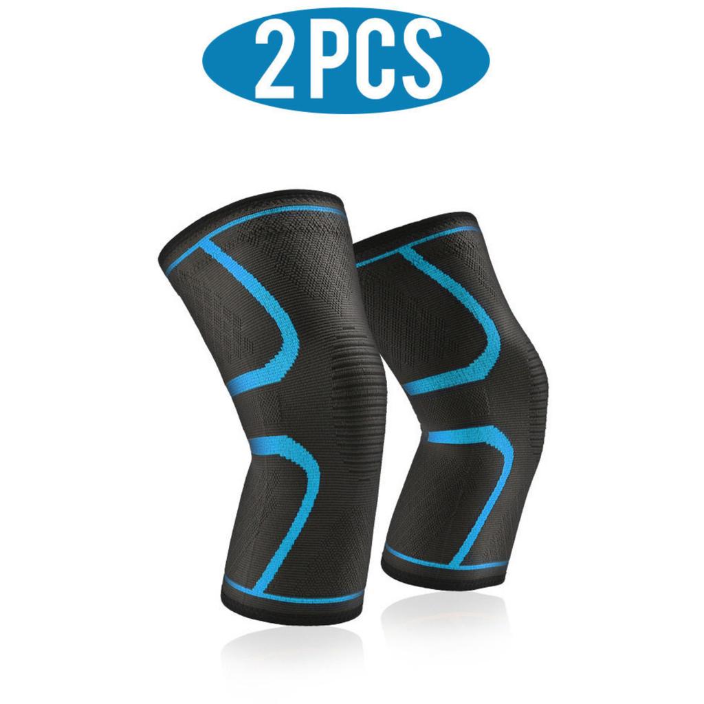 2 Pack Nylon Sports Knee Brace for Men Women Breathable Thin - for Running Cycling Fitness Outdoor