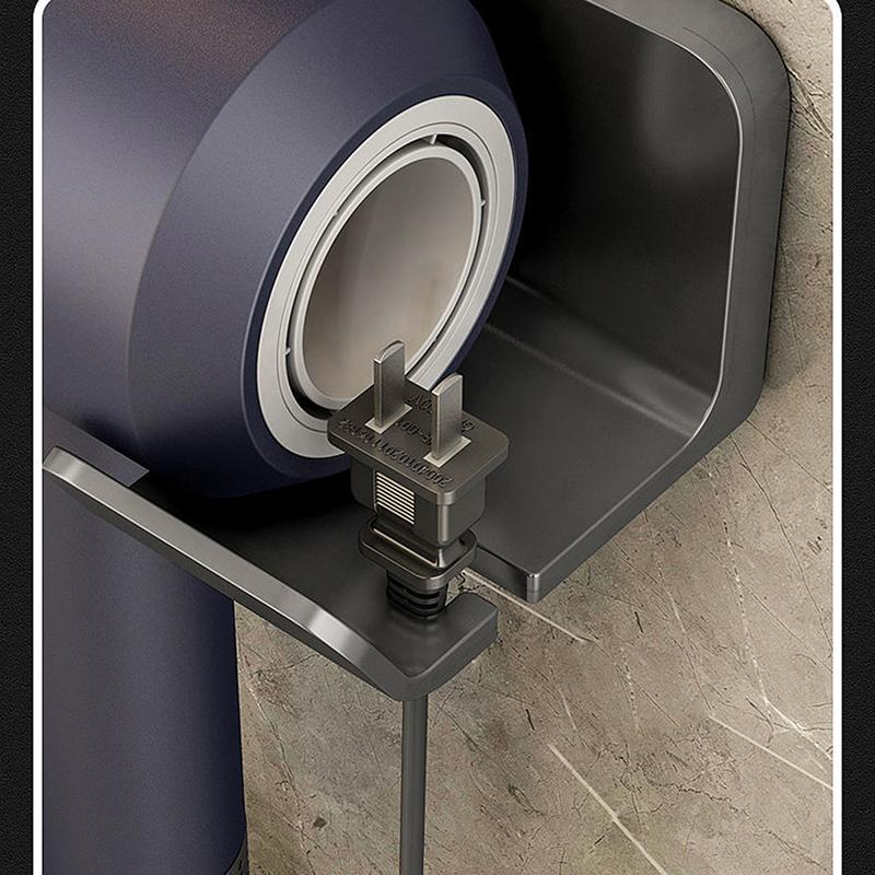 Hair Dryer Storage Holder Bathroom Wall Mounted Storage Holder Home Shelf Storage Shelves Accessories Hair Brush Storage Bracket