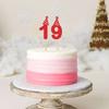 WishFirst Glitter Number Cake Toppers 0-9 for Cupcakes, Birthdays, Party Decorations, Weddings, Anniversaries, and Happy Birthdays (10 Number Cake Top