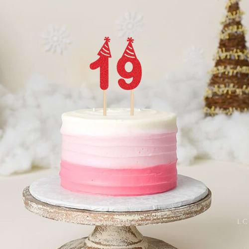 WishFirst Glitter Number Cake Toppers 0-9 for Cupcakes, Birthdays, Party Decorations, Weddings, Anniversaries, and Happy Birthdays (10 Number Cake Top