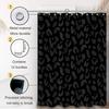Leopard Cheetah Shower Curtain (72" x 72"), Black Leopard Cheetah Print Shower Curtain,Polyester Fabric Print Shower Curtain Set for Bathroom with 12