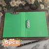 5Pcs A4 Double Clip Office File Folder Pp Material Multi-Layer Strong For Student Music Sheet Document Organizer