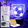 Football Player Night Light Touch Remote Control RGB LED Lamp Bedroom Decorate Novelty Creative Sports Theme Gift Boys Kids Fans