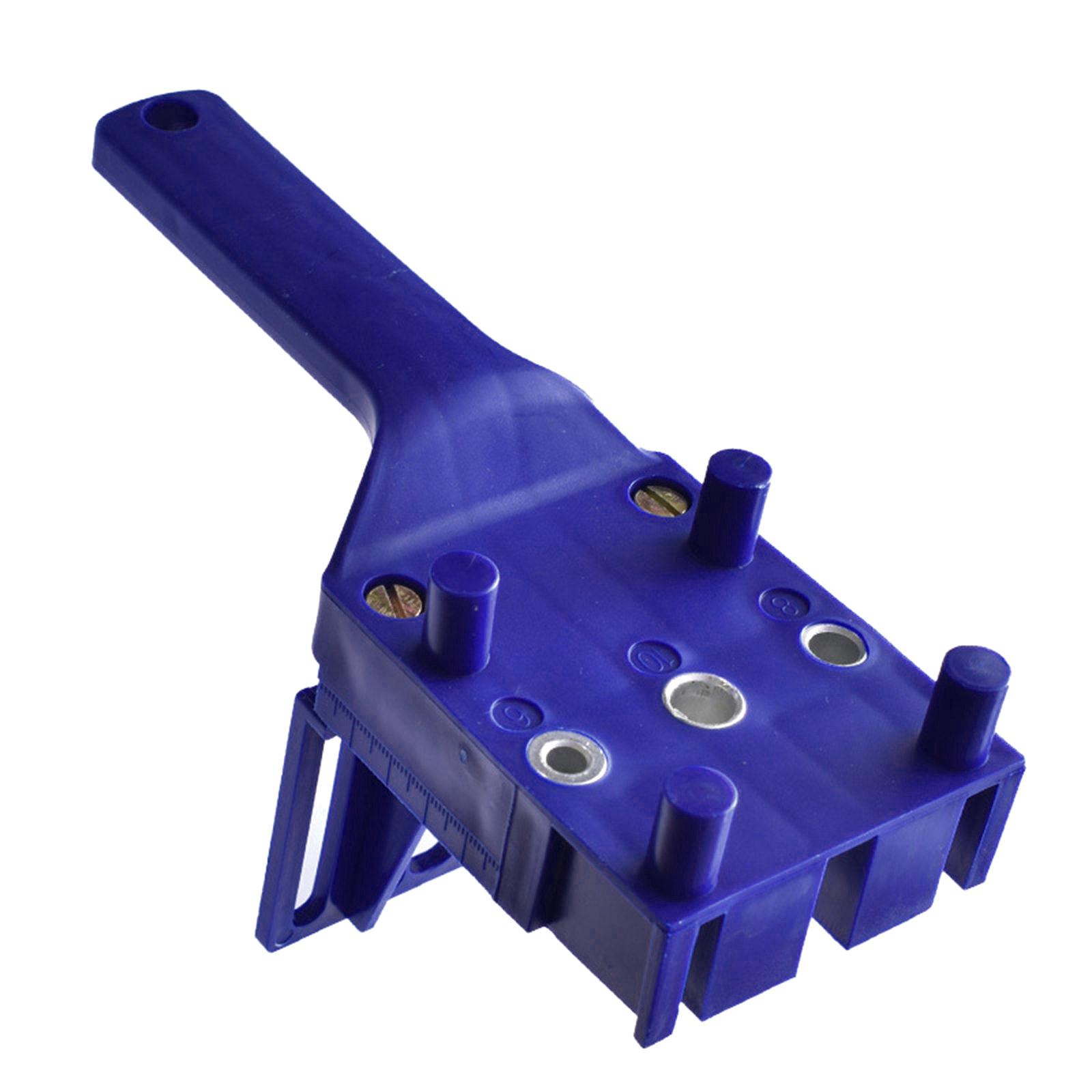 

Прочный позиционер для сверления отверстий Эффективный направляющий для сверления по дереву для деревообрабатывающих проектов с простым в использовании дизайном синий