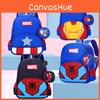 America Captain Spiderand Sofia Children Backpack Cartoon