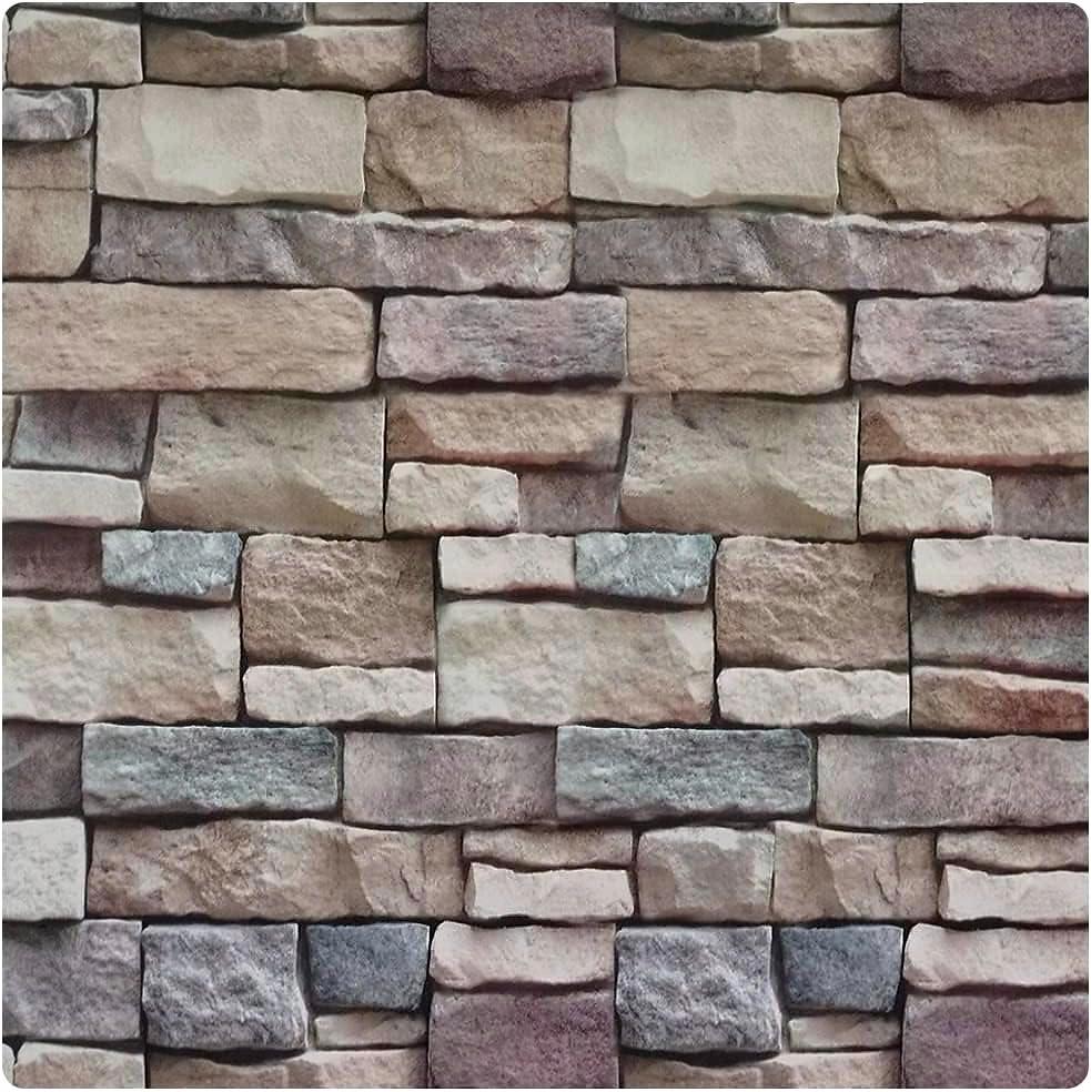 Self-adhesive 3D Stone Wallpaper Vinyl Imitation Stone 45cm X 10m 5399