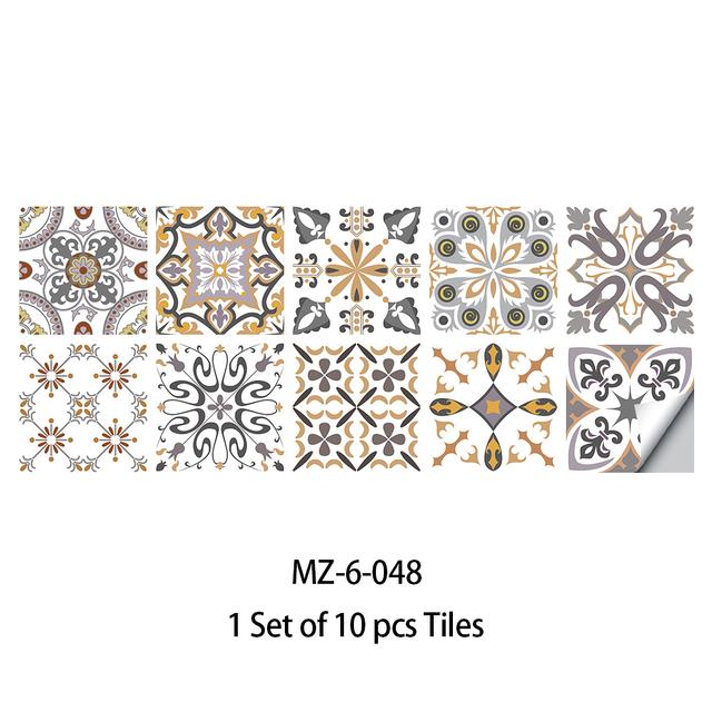 Película adhesiva para azulejos, 28 estilos a elegir, para azulejos/suelo en la cocina, protector contra salpicaduras, papel tapiz artístico para suelo, calcomanías de pared
