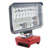Wireless LED Work Light 5inch  48LED 7200LM Dual USB Port for Milwaukee Cordless M18 18V Battery