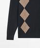 Masimodutti Wool Blend Diamond Jersey Polo