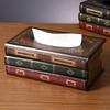 Wood Tissue Box Holder Retro American Styles Home Decoration Kitchen Countertop Organizers