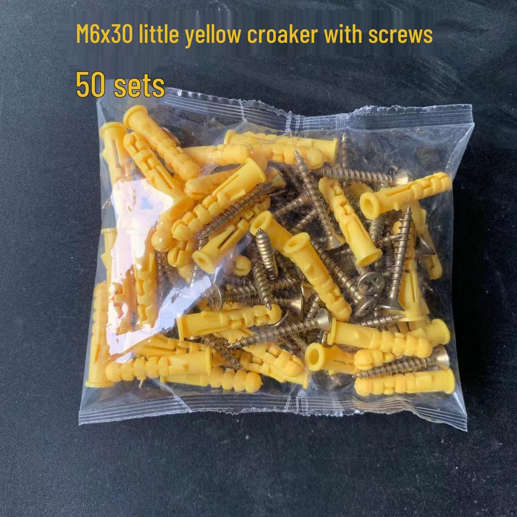 M6 Plastic Expansion Tubes & Wall Plugs for Self-Tapping Screws (6mm & 8mm)