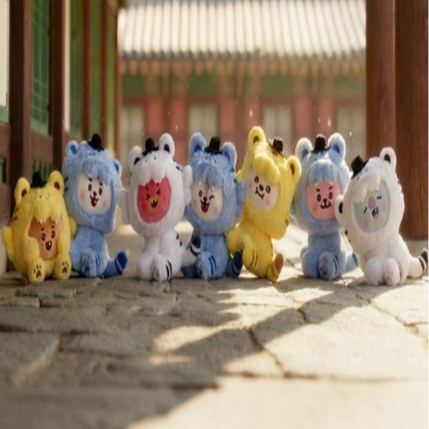 BT21 K-Tiger (K-Horangi) Plush Doll – KOYA, RJ, SHOOKY, MANG, CHIMMY, TATA, COOKY (Choose Character)