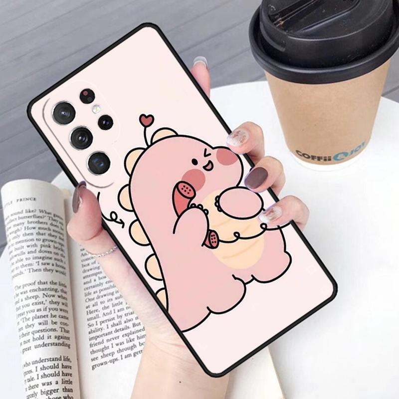 Cartoon Animal Dinosaur Couple phone case Cover For Samsung Galaxy S24 S25 Ultra S21 S22 Ultra S10E Note 10 Plus 20 FE S23