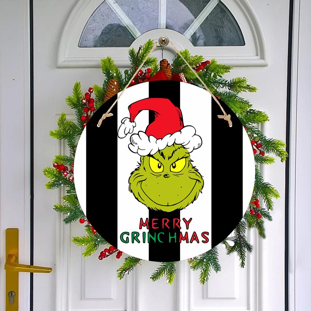 Christmas Party Decoration Listing Christmas Tree Grinch Door Pendant